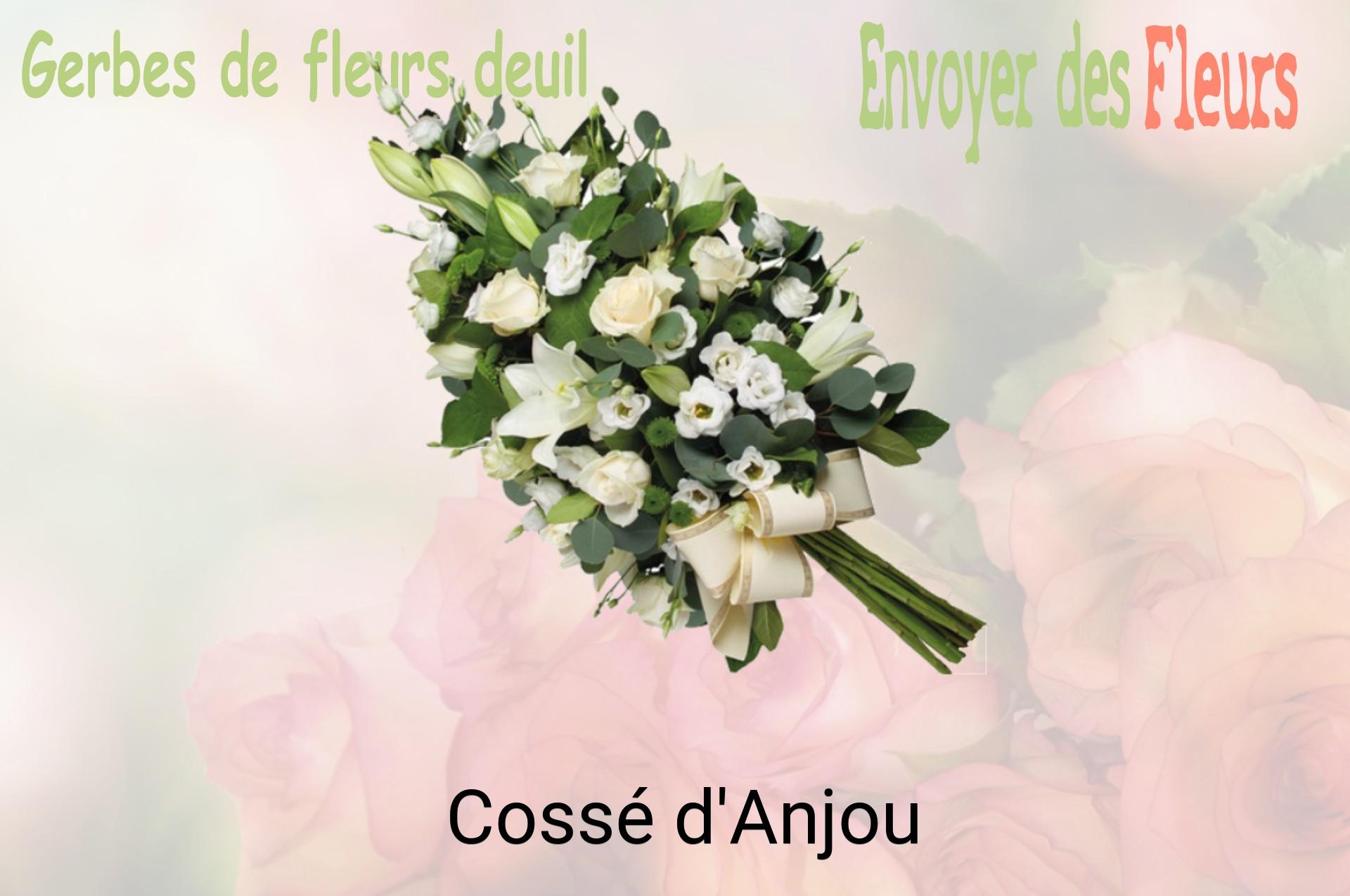 Gerbe de fleurs de deuil livrée à Cossé-d'Anjou